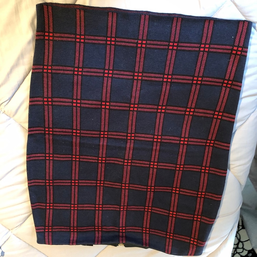 Atmosphere plaid pencil skirt